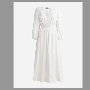 NWT J.Crew V-neck midi dress in soft gauze - Sz. Medium